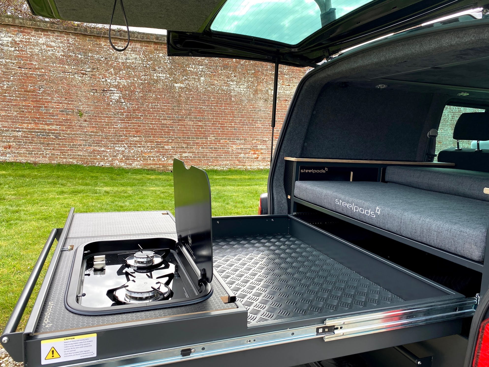 SteelPods sliding steel drawers for your van and campervan